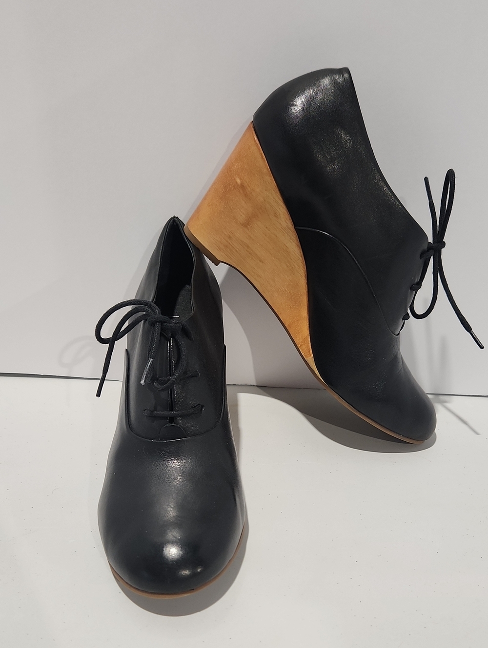 J. Jill Black Wood Wedges Wood Heel size 10